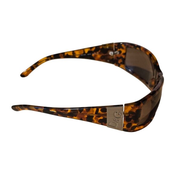 D&G Dolce & Gabbana Tortoise Shell Sunglasses 3001 502/73 65-18-125 Unisex Brown - Picture 3 of 11